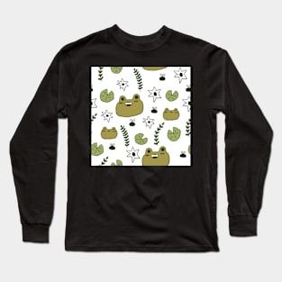 Frog repeat Pattern! Long Sleeve T-Shirt